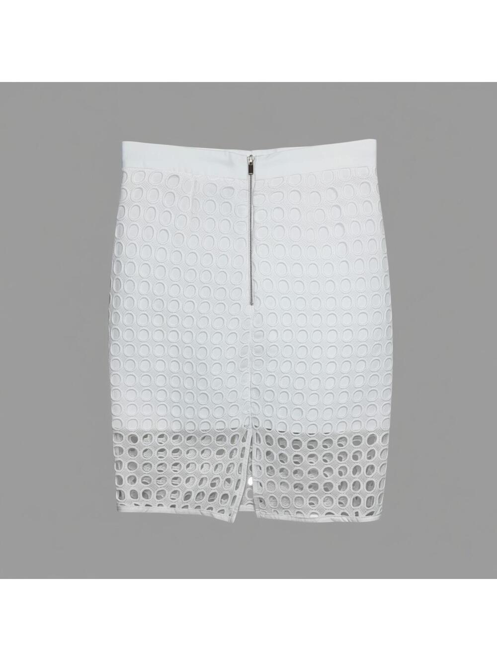 Banana Republic White Dot Lace Pencil Skirt, Size 4P - Picture 3 of 5